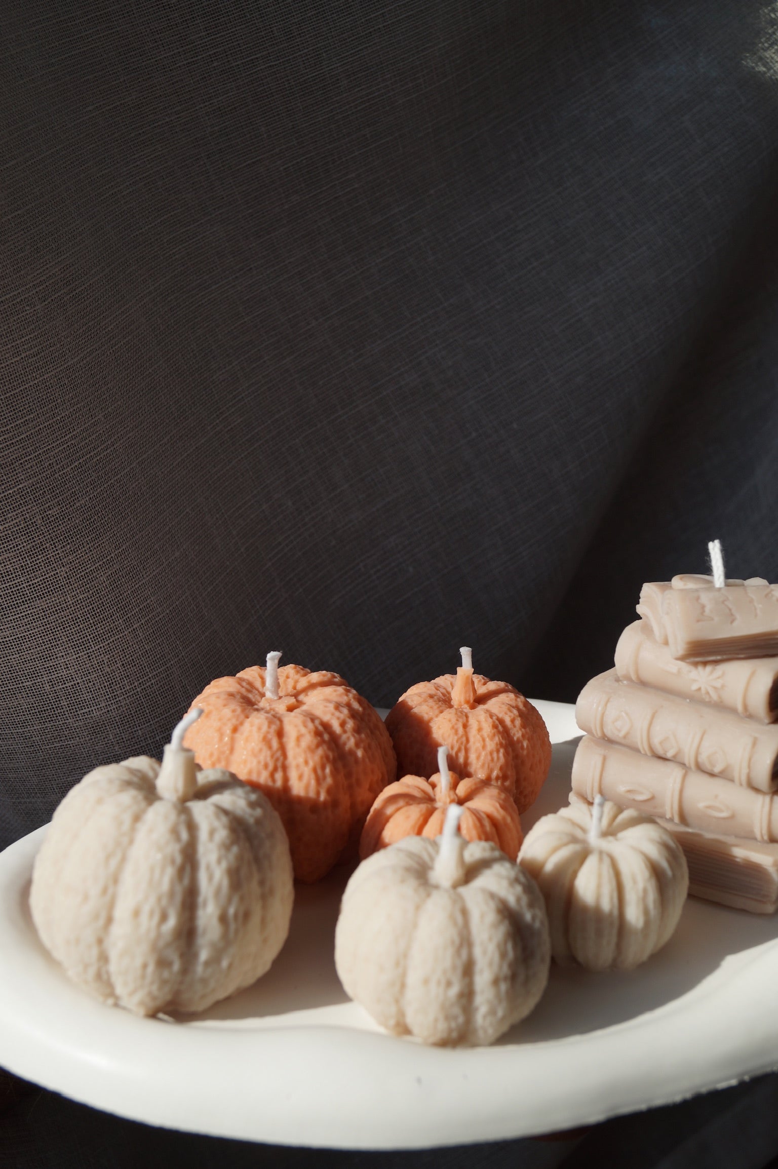 Kürbis Kerzen Set