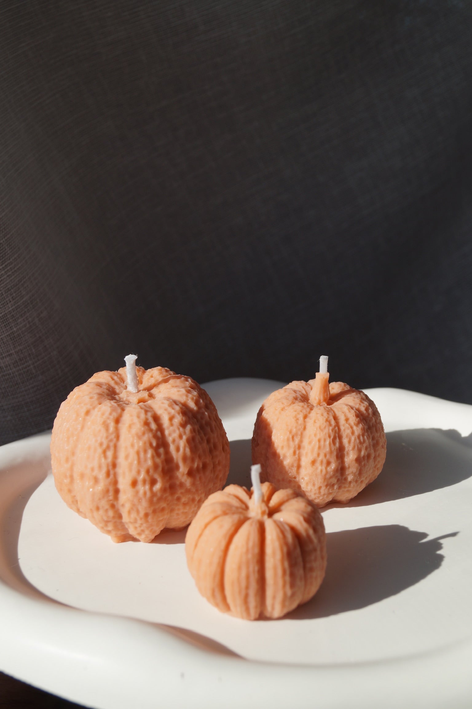 Kürbis Kerzen Set