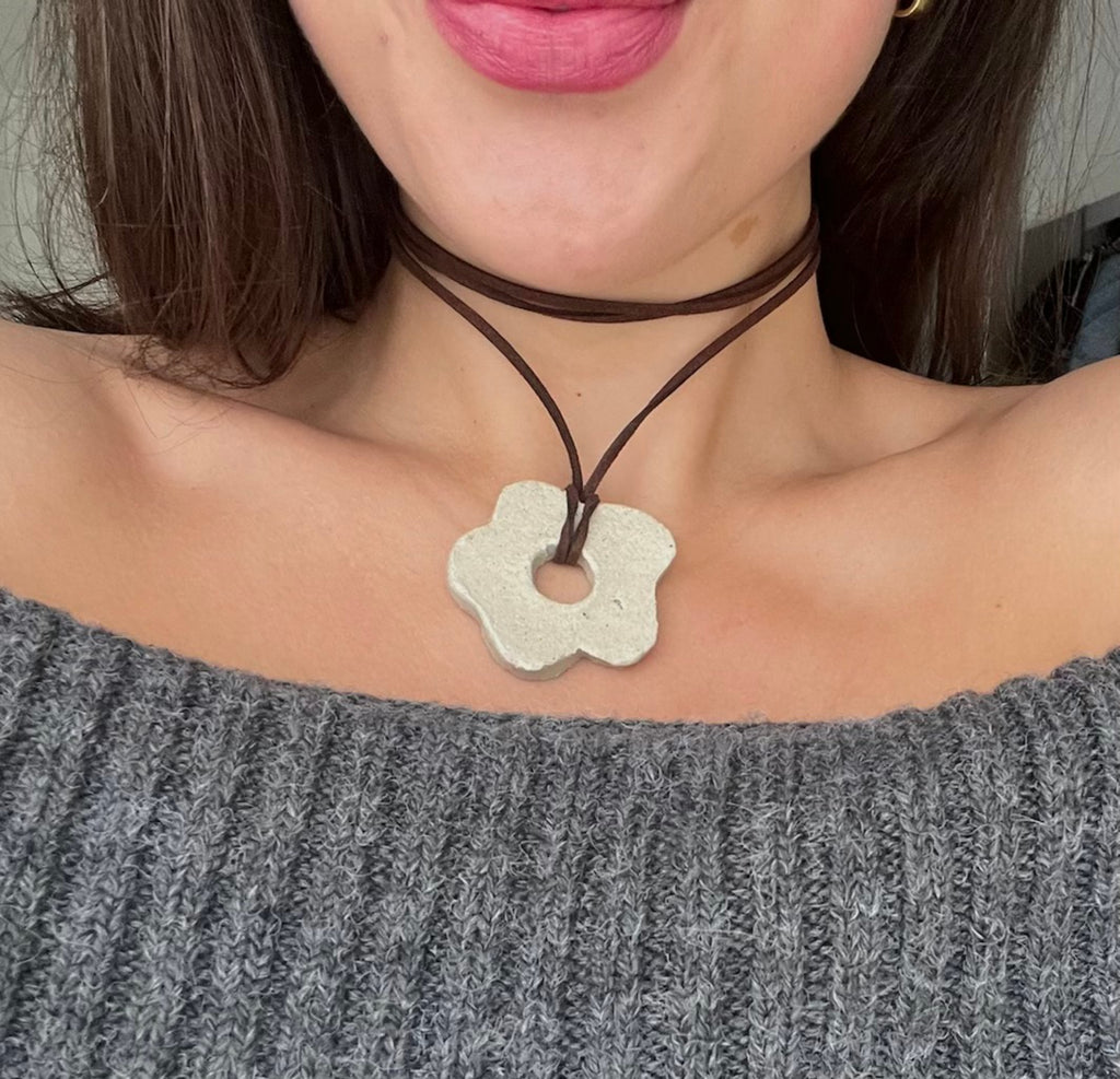 Kette Keramikblume